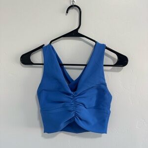 TLF Apparel Tempo Ribbed Sports Bra Marlin Blue Medium